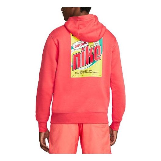 Men's Nike Sportswear Keep It Clean Casual Sports Pullover Orange DM2200-605