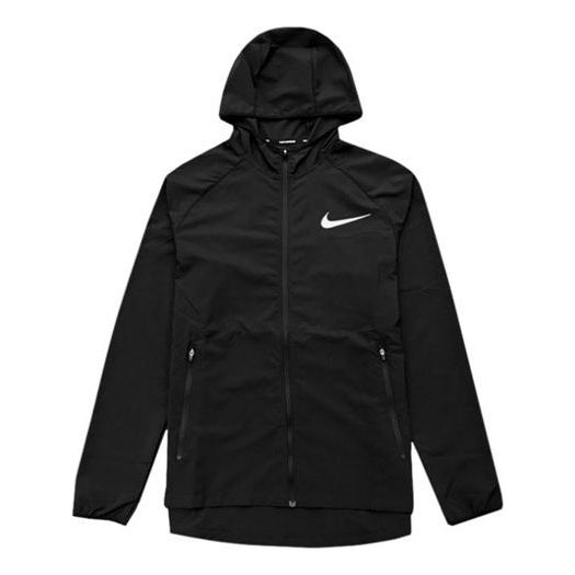 Nike Quick-drying Sports Windbreaker Hooded Jacket 'Black' CD8347-010