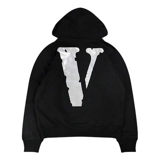 VLONE Staple 3M V Logo Hoodie 'Black White' VLHD20002