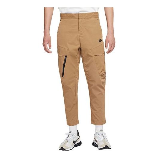 Men's Nike Sportswear Tech Essentials Casual Sports Woven Unlined Long Pants/Trousers Brown DH3867-258