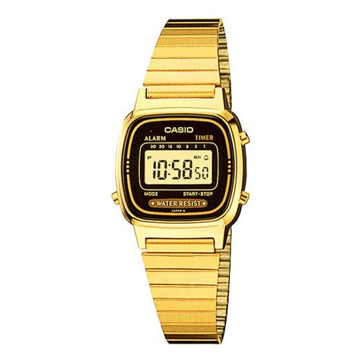 CASIO Quartz Waterproof Unisex Black Digital LA670WGA-1