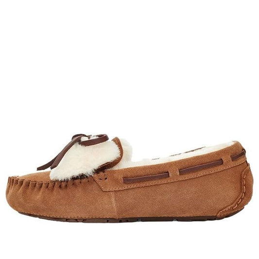 (WMNS) UGG Dakota Double Bow (Bowknot) Chestnut 1118913-CHE
