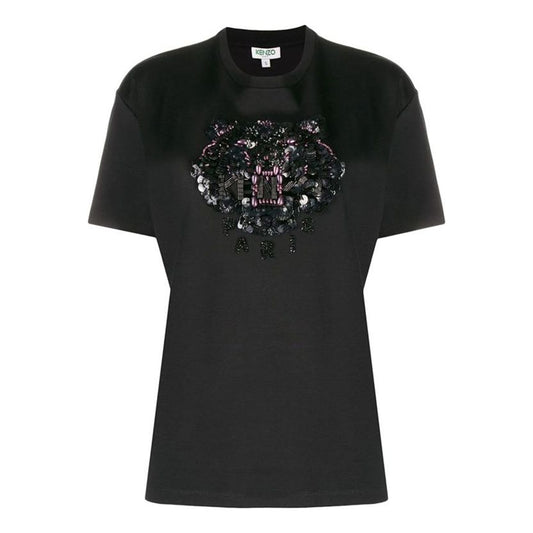 KENZO Tiger Head Short Sleeve Black FA52TS9584YN-99