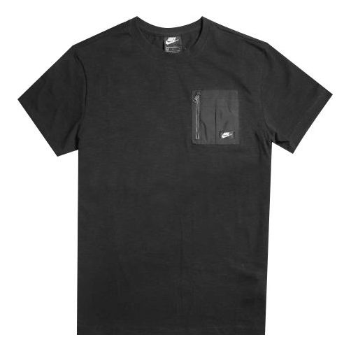 Nike Sportswear Zipper Pocket Short Sleeve Black CJ4324-010