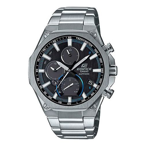 CASIO Waterproof EDIFICE Mens Silver Analog EQB-1100D-1