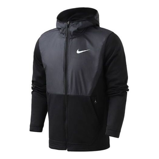 Nike Splicing hooded Stay Warm Sports Jacket Black 926466-010