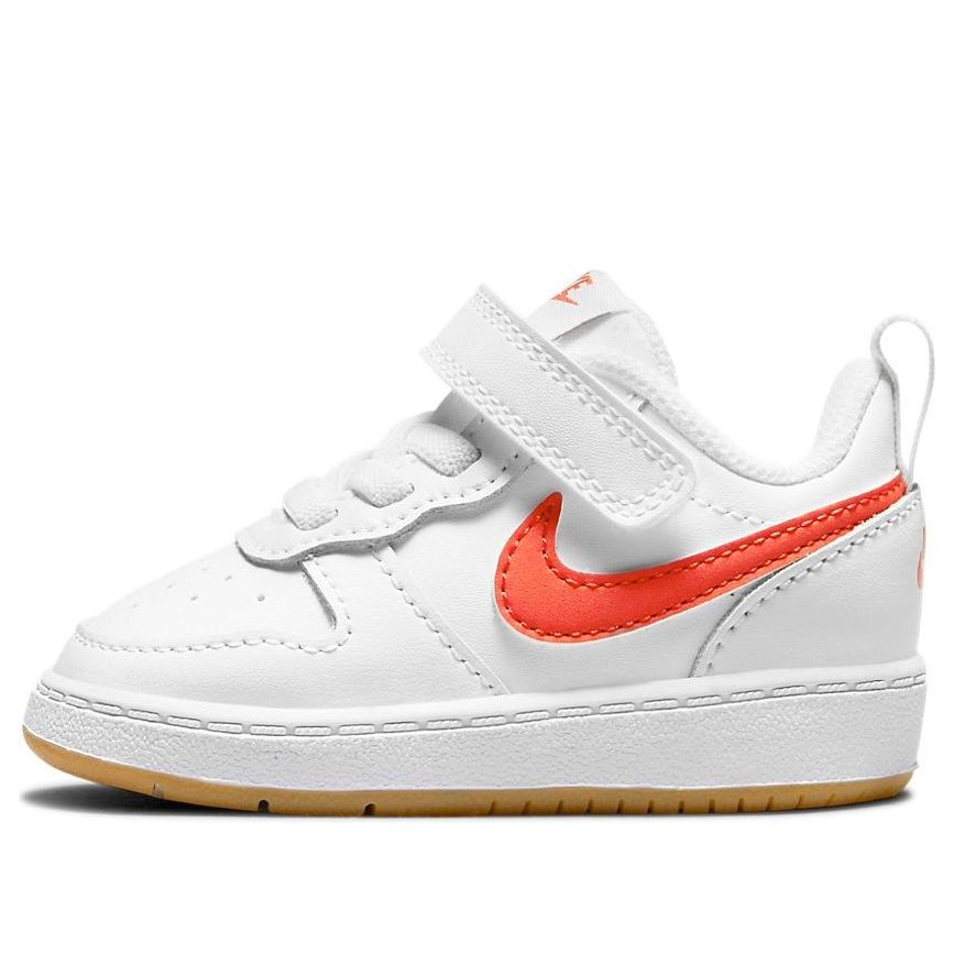 (TD) Nike Court Borough Low 2 'White Orange' BQ5453-114