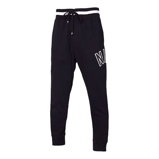 Nike Casual Sports Slim Fit Fleece Long Pants Black AR1825-010