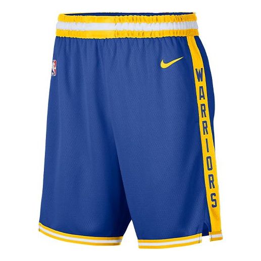 Nike Golden State Warriors Breathable Sports Shorts Blue CN1026-495