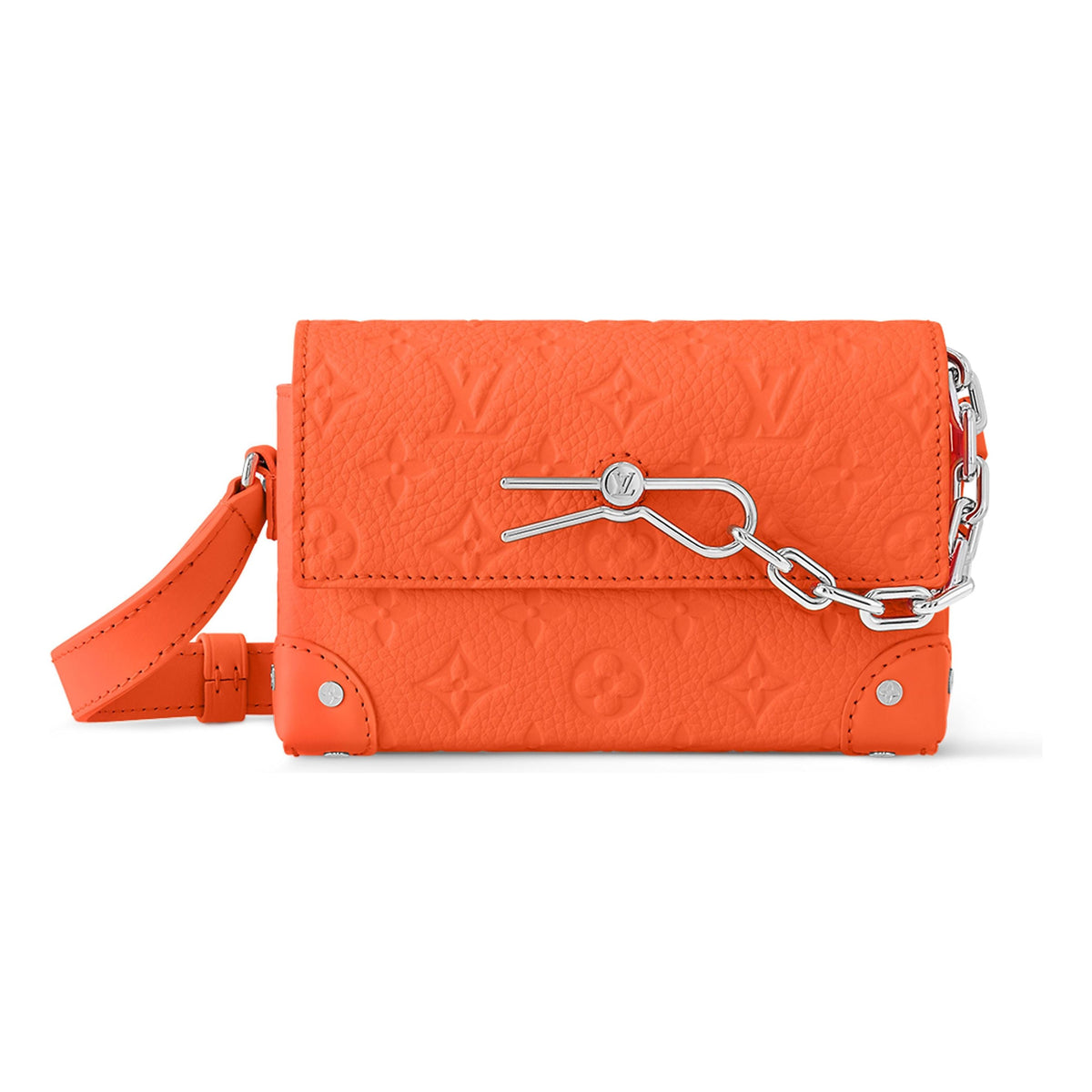 LOUIS VUITTON Steamer Wearable Wallet Monogram Taurillon Leather 'Orange' M82916