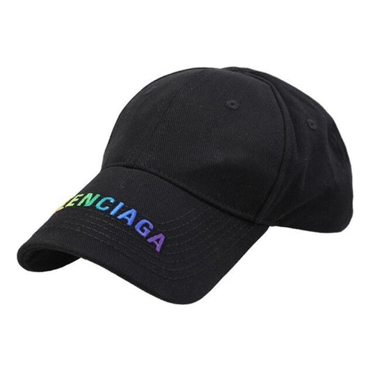 Balenciaga Rainbow Logo Cap 'Black' 564206310B21000