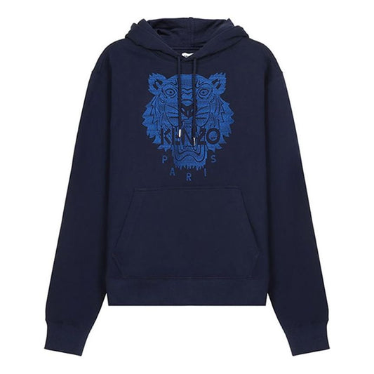 Men's KENZO SS21 Tiger Head Embroidered Navy Blue FB55SW3174XF-76