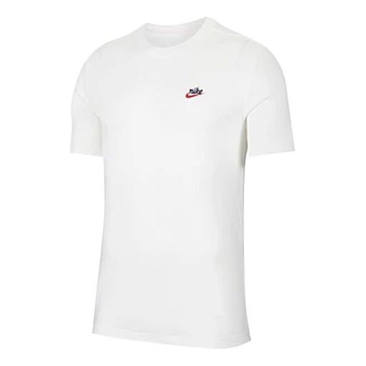 Nike Sportswear Heritage Small Logo Solid Color Short Sleeve White CK2384-133