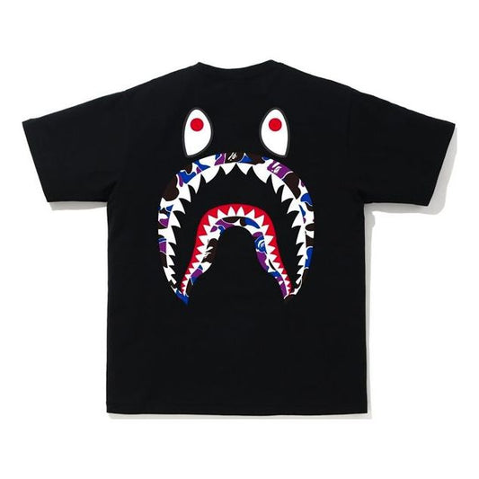 BAPE Hongkong 14th Anniversary HKG Shark Tee Hong Kong 14 Short Sleeve Unisex Black 1G22-110-042