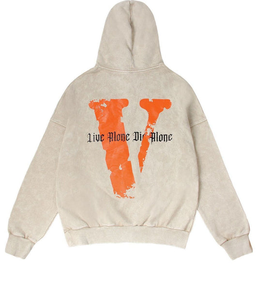 VLONE Live Alone Die Alone Hoodie 'Wheat Orange' VLHD24003-BE