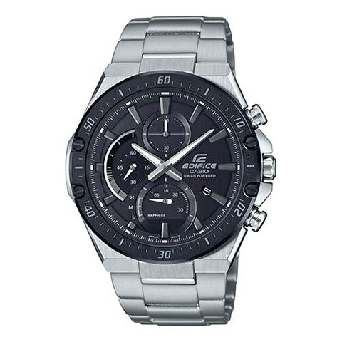 CASIO Waterproof EDIFICE Sapphire Crystal Solar Powered Mens Silver Analog EFS-S560YDB-1APRD