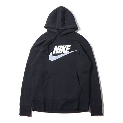 Nike Chest LOGO Athleisure Casual Sports Pullover Black AV8411-010