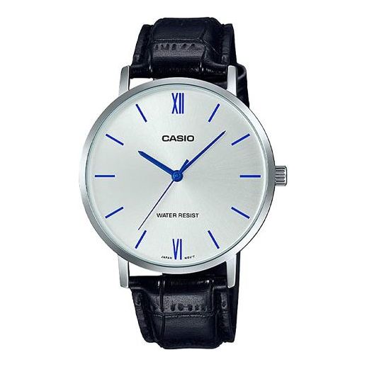 CASIO Quartz Waterproof Mens Black Analog MTP-VT01L-7B1
