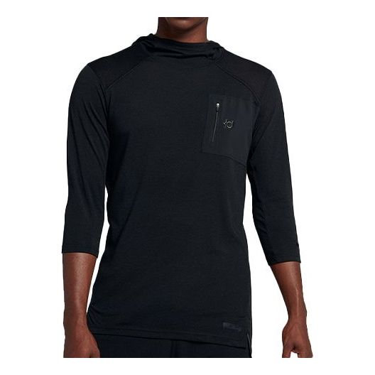 Nike Basketball Sports Pullover hooded Long Sleeves Black AJ0376-010