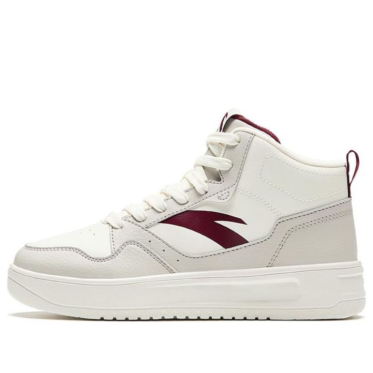 (WMNS) ANTA High Top 'White Burgundy' 922348002Q-3