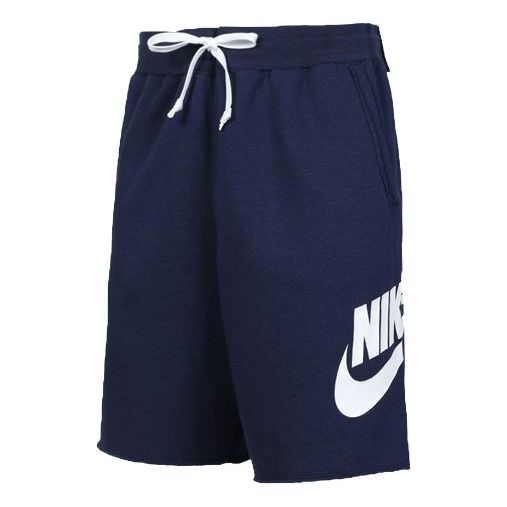 Nike Letter Logo Printing Sports Short Pant Male Blue Dark blue AR2376-410