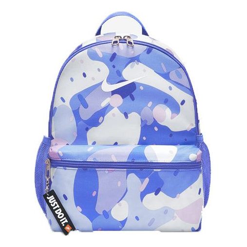 Nike Brsla Jdi Mini Bkpk-Aop Athleisure Casual Sports Backpack Student schoolbag Unisex Blue DQ5163-411