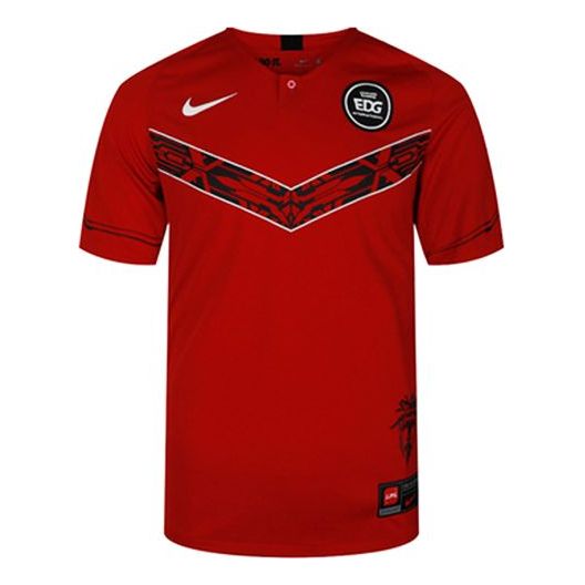 Nike X LPL Crossover EDG team tournament Short Sleeve Gym Red CV9633-654