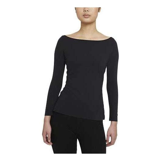 (WMNS) Nike Training Hooded Sports Long Sleeve T-Shirt Black DA0720-010