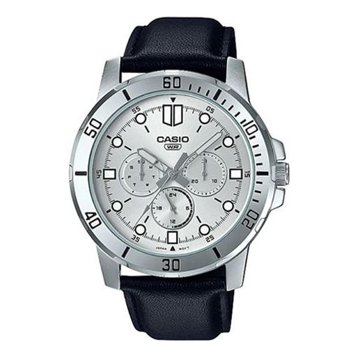 CASIO ENTICER Series Vintagees Black Analog MTP-VD300L-7E