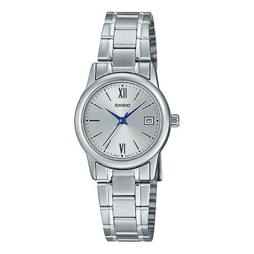 CASIO Waterproof Stainless Steel Strap Silver Analog LTP-V002D-7B3
