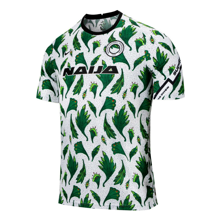 Nike Nigerian Football Quick-Dry Casual Short-Sleeved Male White CT4244-100