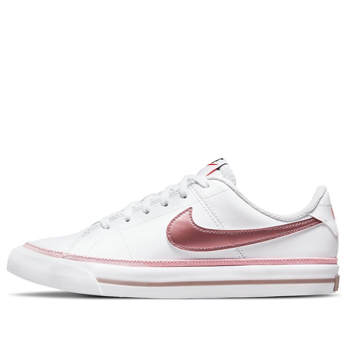 (GS) Nike Court Legacy 'White Pink Glaze' DA5380-110