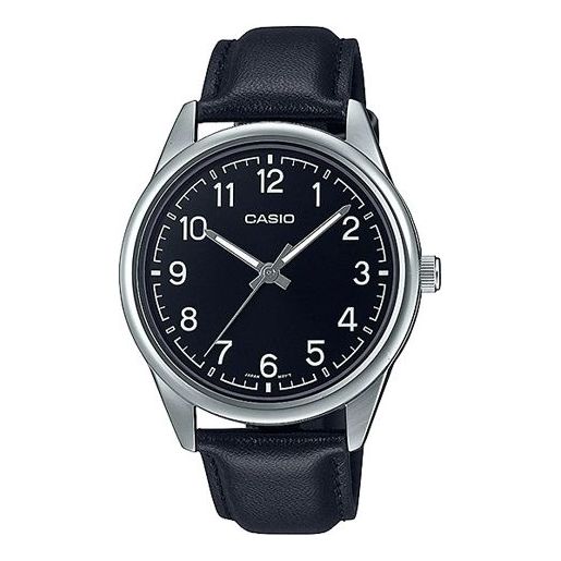 Men's CASIO DRESS Series Minimalistic Retro Small Business Numeric Watch Mens Black Analog MTP-V005L-1B4