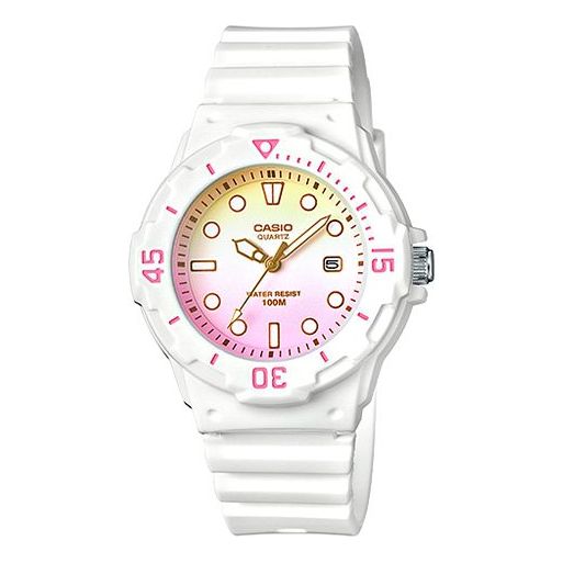 CASIO Waterproof Sports White Analog LRW-200H-4E2