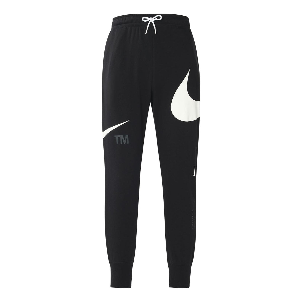 Men's Nike Large Logo Lacing Knit Bundle Feet Sports Pants/Trousers/Joggers Autumn Black DD6092-010