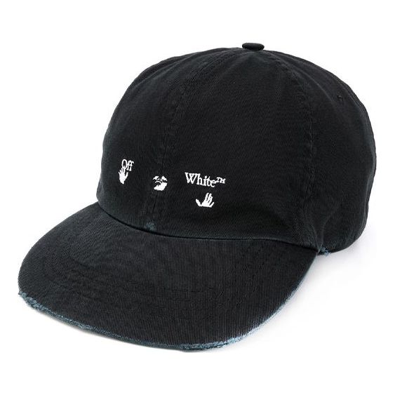 Off-White Logo Baseball Cap 'Black' OMLB022E20FAB0011001