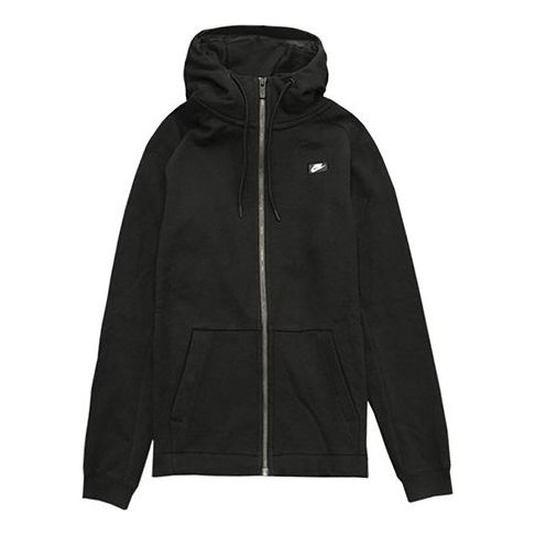Nike Athleisure Casual Sports Cozy Wear-resistant Hooded Jacket Black AR1725-010