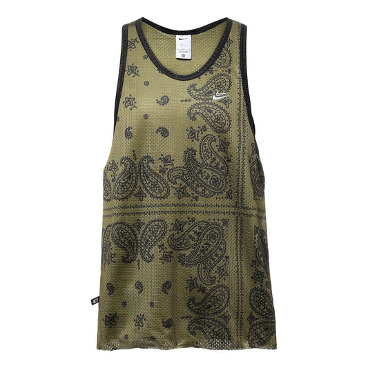 Men's Nike Dri-fit Casual Breathable Cashew Sleeveless Atomic Green Vest DH7372-378