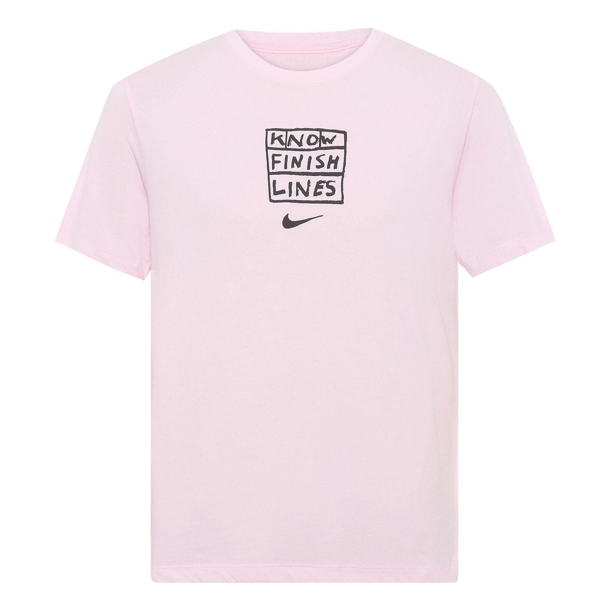 Nike Dri-fit Casual Sports Running Short Sleeve Pink AO0630-663