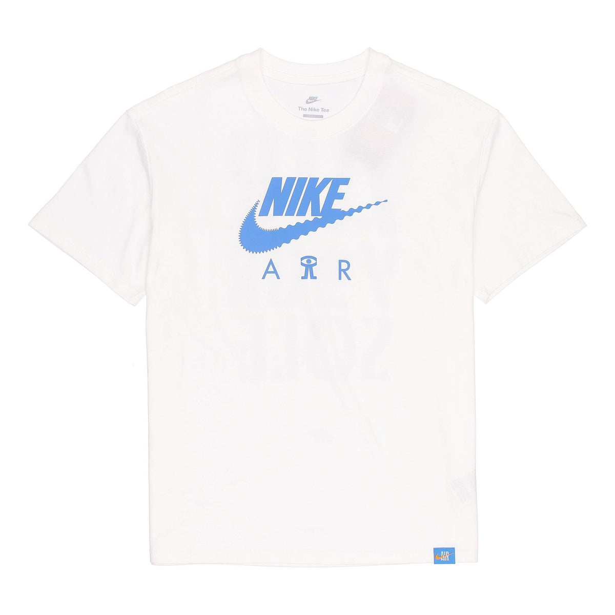 Men's Nike Alphabet Logo Printing Round Neck Cotton Casual Short Sleeve White T-Shirt DQ1017-100