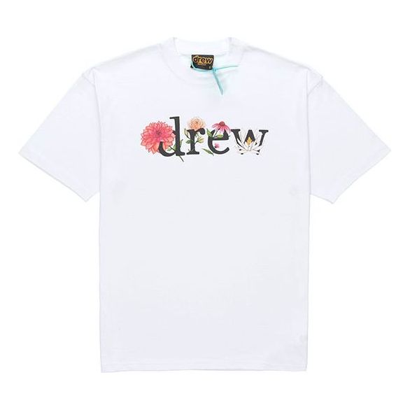 Drew House Floral Drew T-shirt 'White' DR-SS21-75