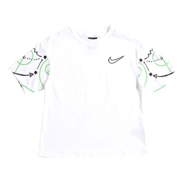 (WMNS) Nike Nsw Summer Hoops Casual Short Sleeve White CW6754-100