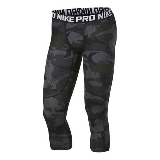 Nike Running Sports Training Tight Elastic Cropped Pants Camouflage AQ1198-010