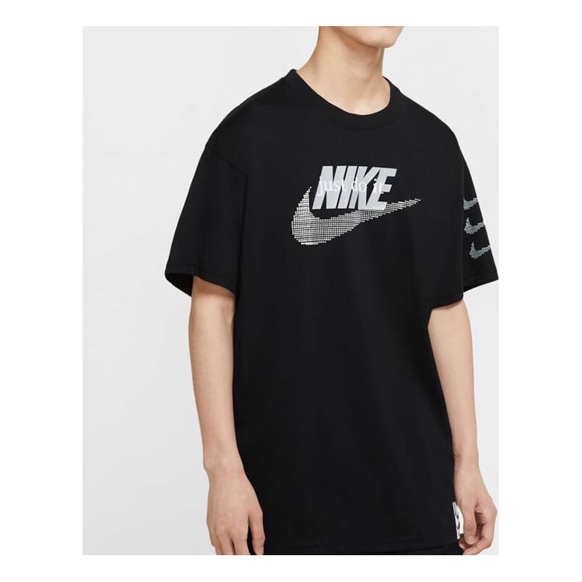 Nike Sportswear Retro Pattern Printing Black CW0376-010