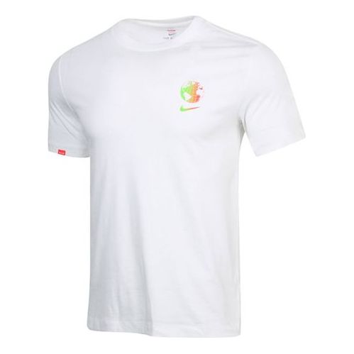 Nike Sportswear Casual Sports Short Sleeve 'Worldwide Tokyo White' CW5836-100