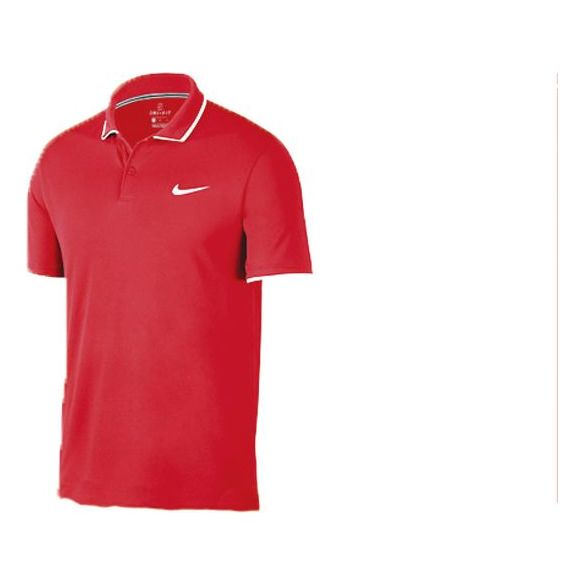 Nike Court Dri-FIT Tennis lapel Red White Redwhite 939138-687