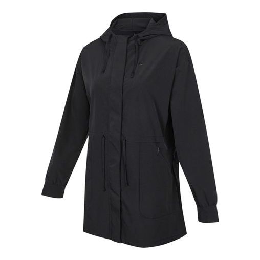 (WMNS) Nike Bliss Luxe elastic Woven Hooded Jacket Black DH3528-010