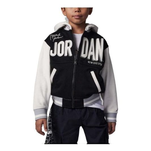 (GS) Air Jordan Logo Jacket 'Black' FJ6402-010