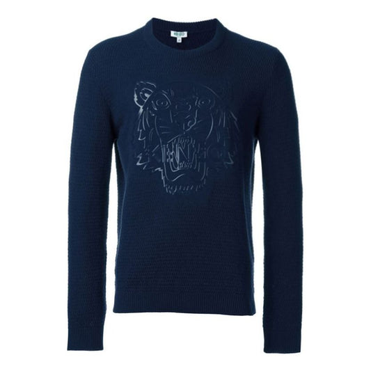 Men's KENZO Tiger Head Printing Dark Blue 5PU2503XB-77