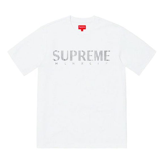 Supreme SS19 Gradient Logo Tee White Logo Tee SUP-SS19-738